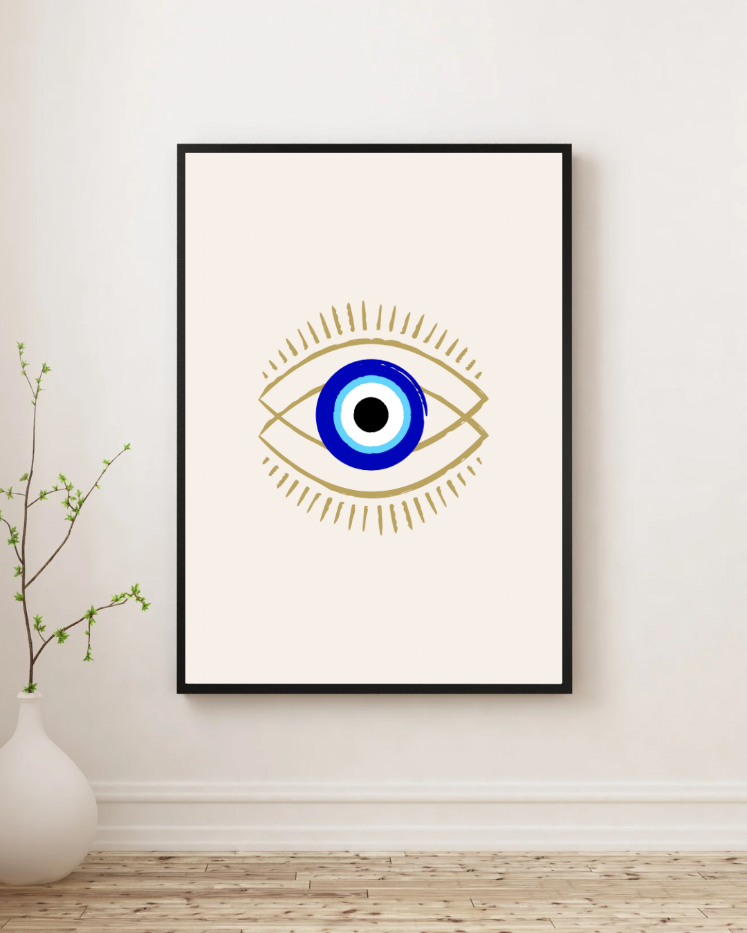Blue Evil Eye Poster