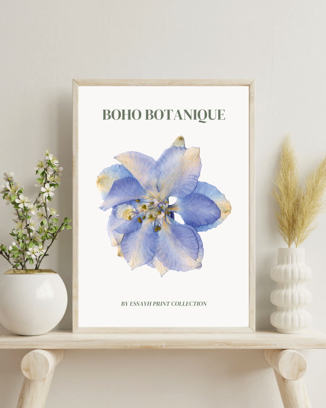 Blue Flower Poster