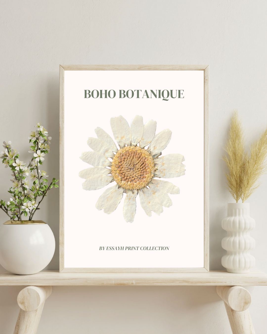White Flower Poster